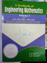 Image of A textbook of engineering mathematics I